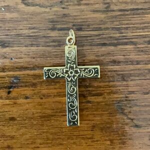 Gold Tone Cross